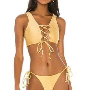 NWT Lovewave Kingston Bikini set in Gold